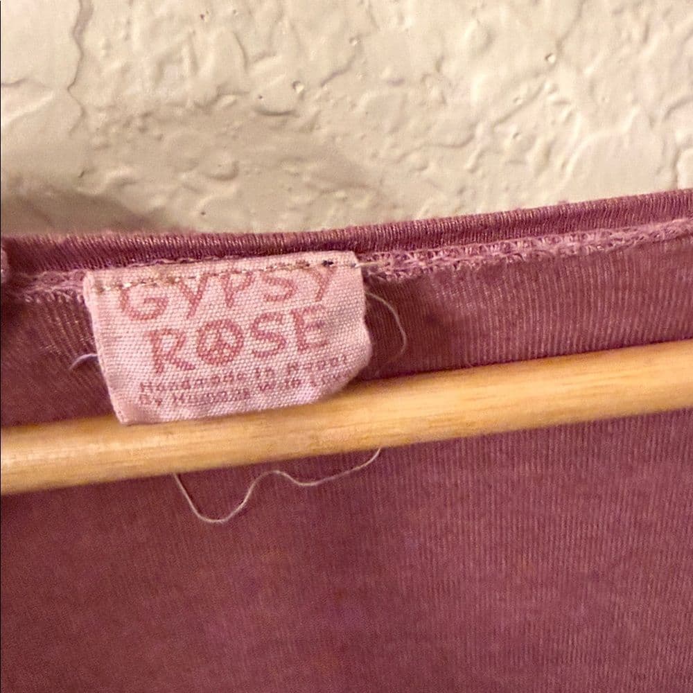 Gypsy Rose Fringed Tie-Dye Women's Top - Purples and Pinks one size
