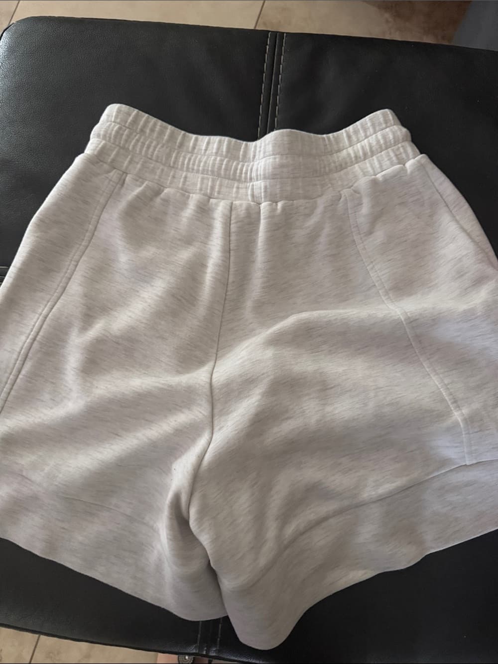 Varley Light Heather Gray Drawstring Athletic Shorts - Thumbnail 3