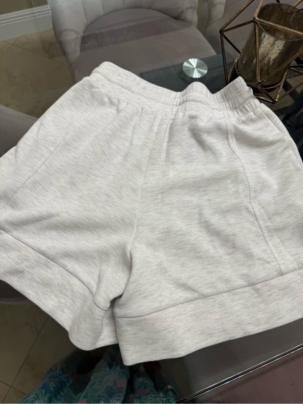 Varley Light Heather Gray Drawstring Athletic Shorts - Thumbnail 5