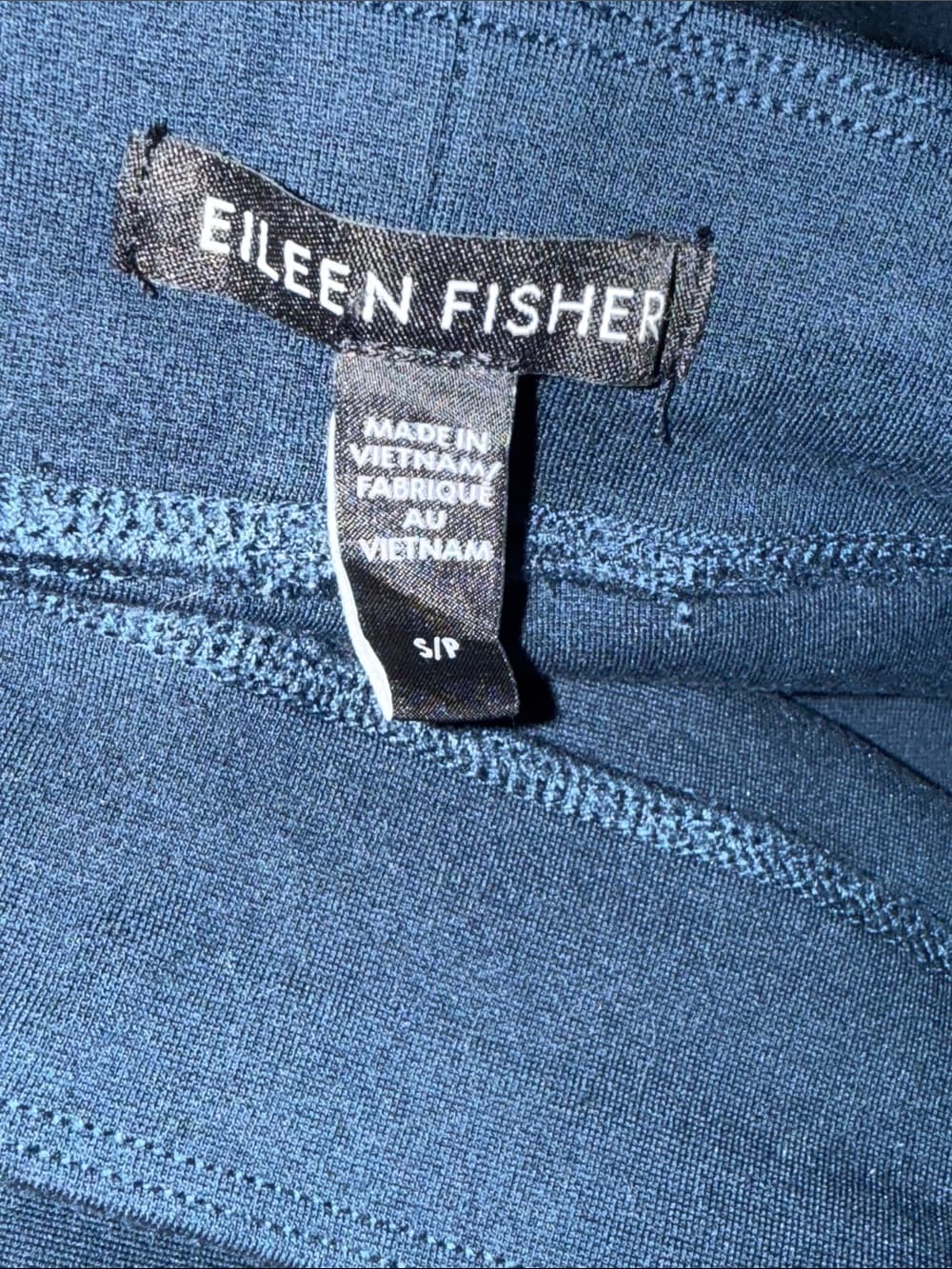 Eileen Fisher Dark Navy Straight-Leg Knit Pants - Thumbnail 2