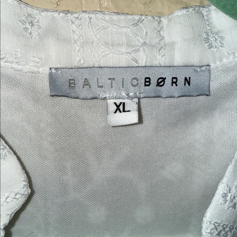 Baltic Born White Embroidered Midi Dress - Thumbnail 2