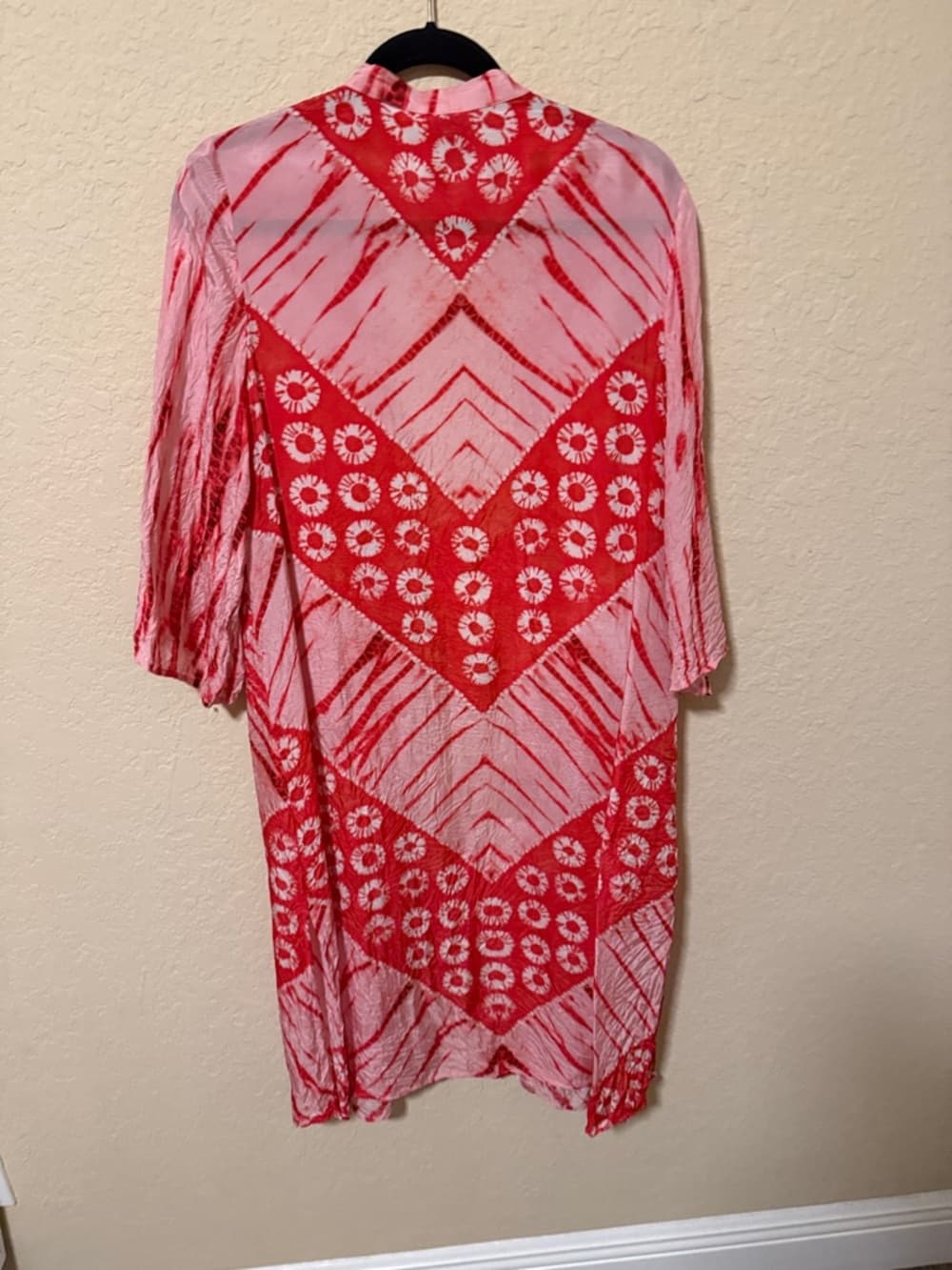 Bl*nk London one size Women’s Red Patterned Kimono Jacket - Thumbnail 3