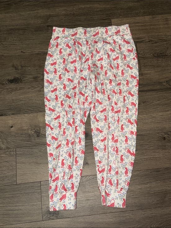 Roller Rabbit Women's Pajama Top in White with Pink & Blue Prints - Thumbnail 4
