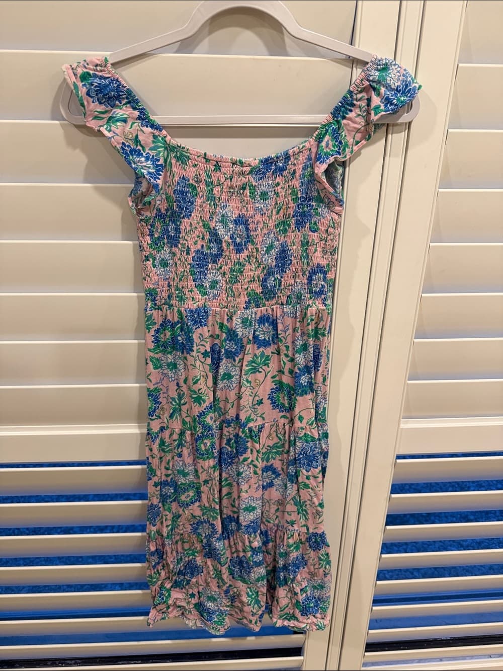 Lilly Pulitzer Pink Blue Green Smocked Dress - Thumbnail 2