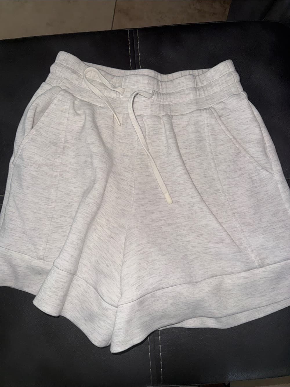 Varley Light Heather Gray Drawstring Athletic Shorts - Thumbnail 6