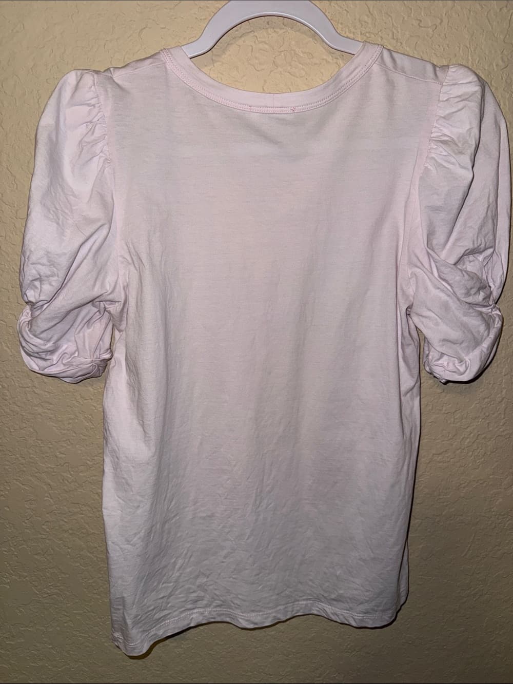 A.L.C. Puff Sleeve Crewneck Tee in Pale Pink - Thumbnail 2