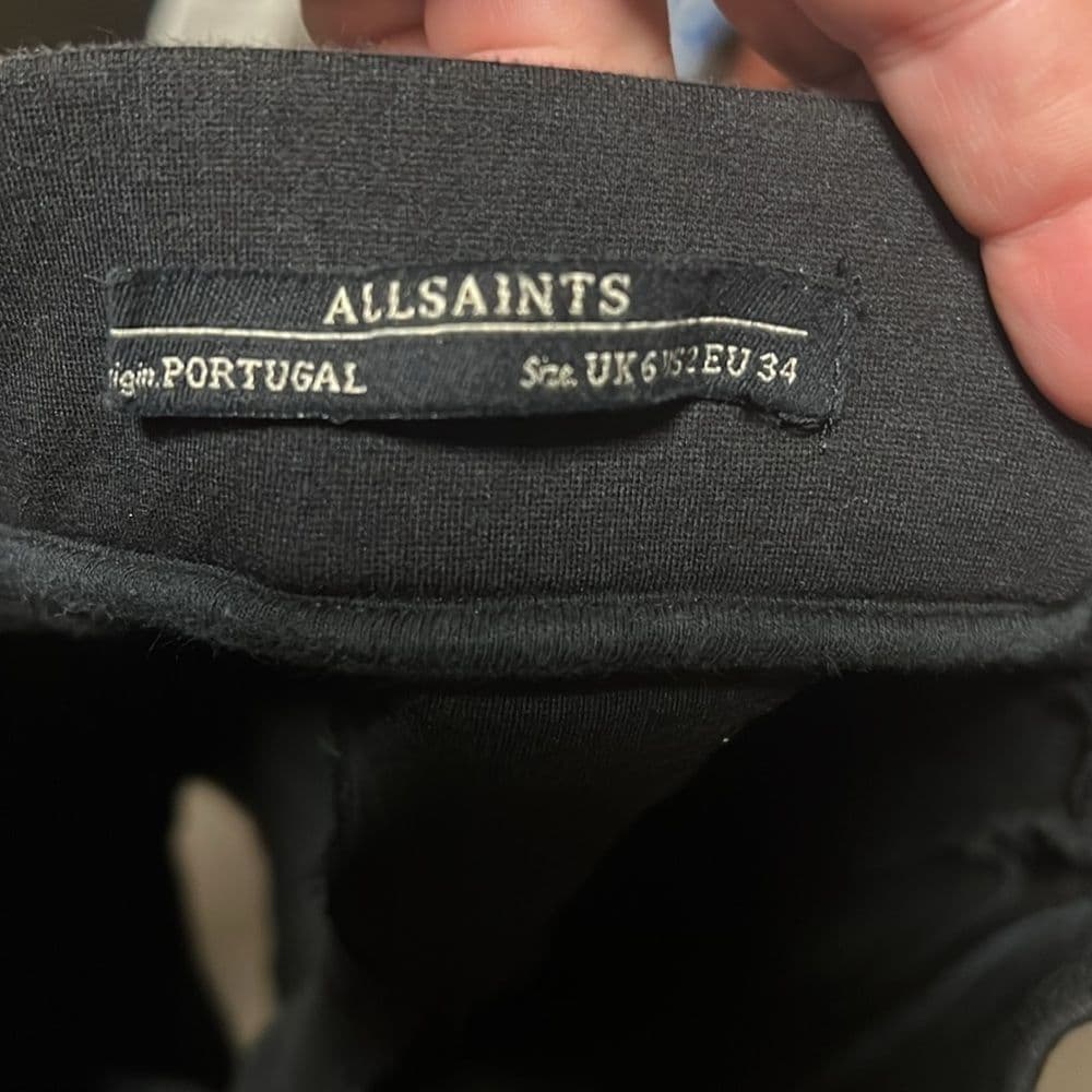 All Saints Black Women's Shorts - Thumbnail 2
