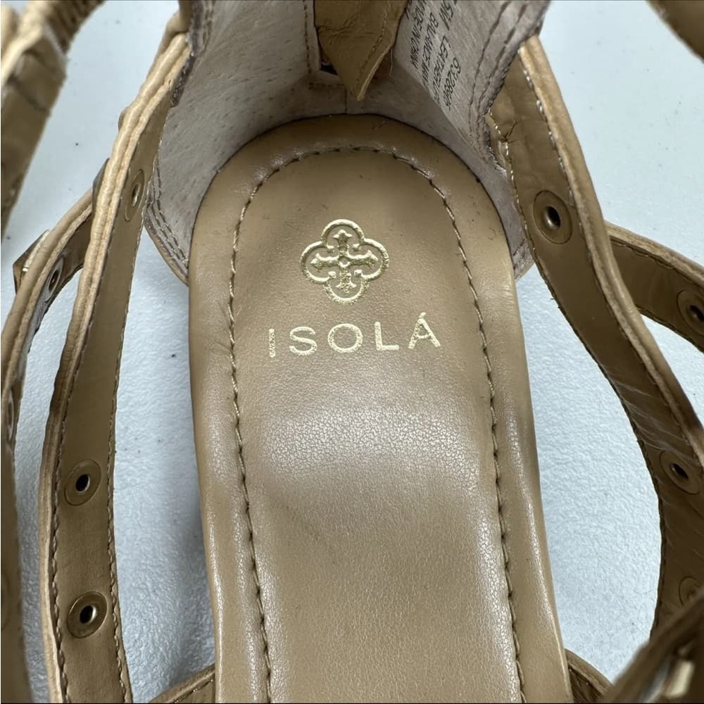 Isola Tan and Snakeskin Sandals 7.5 - Thumbnail 11