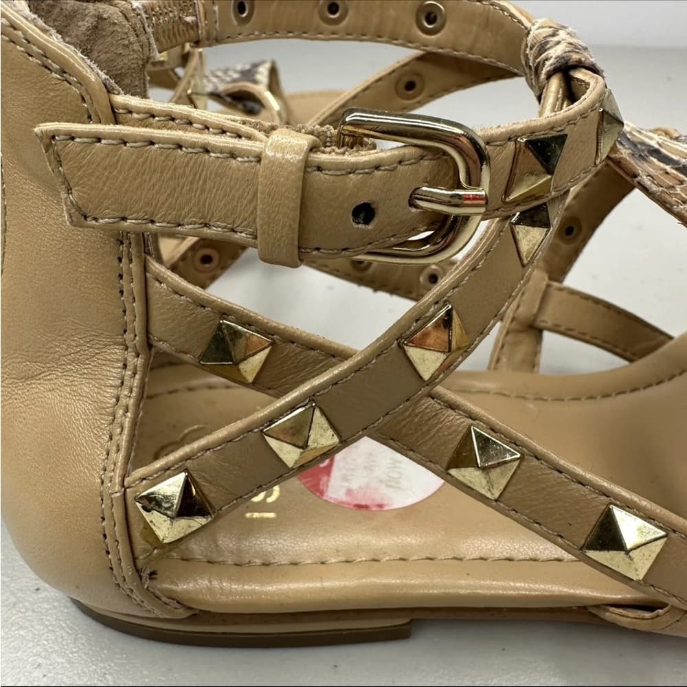 Isola Tan and Snakeskin Sandals 7.5 - Thumbnail 7