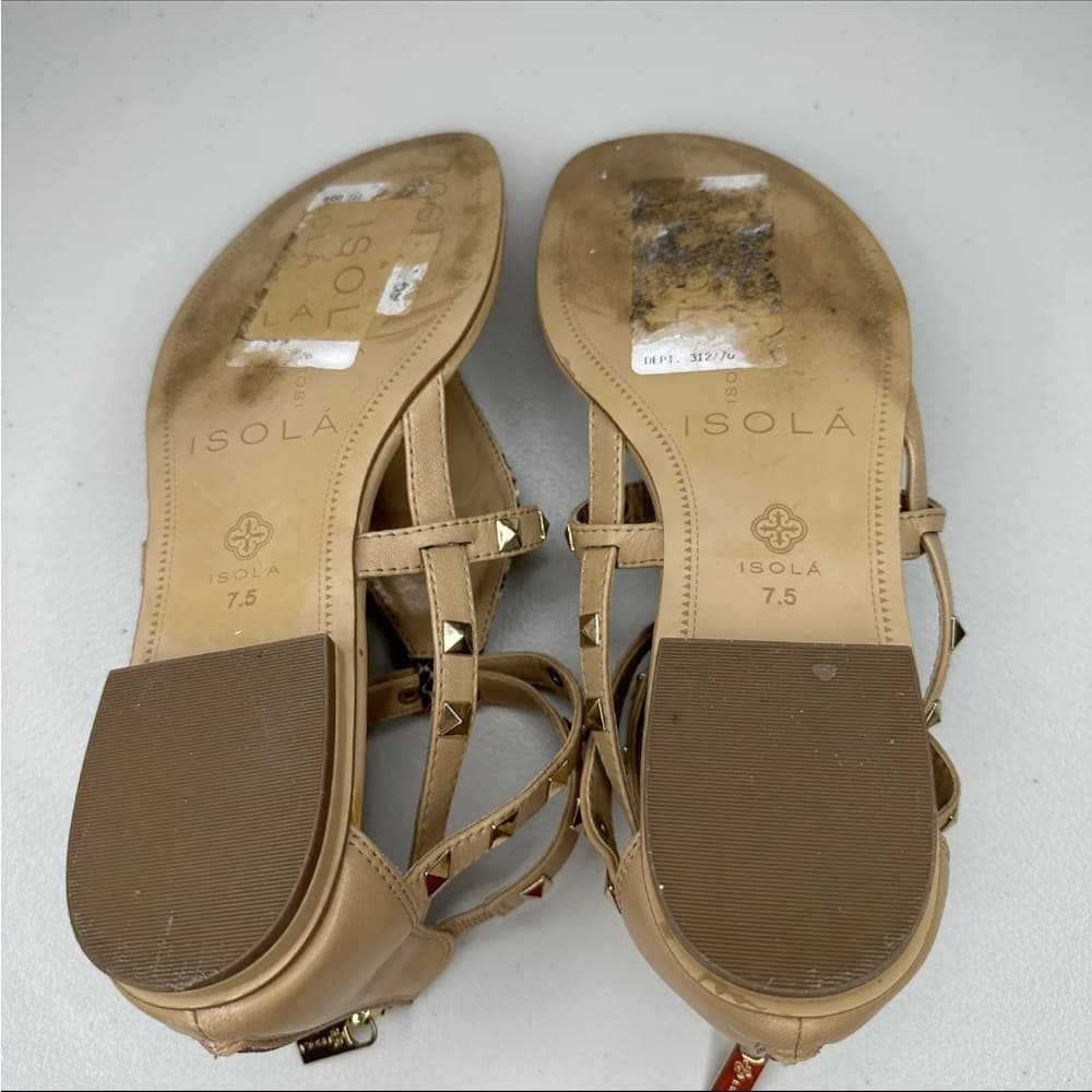 Isola Tan and Snakeskin Sandals 7.5 - Thumbnail 10