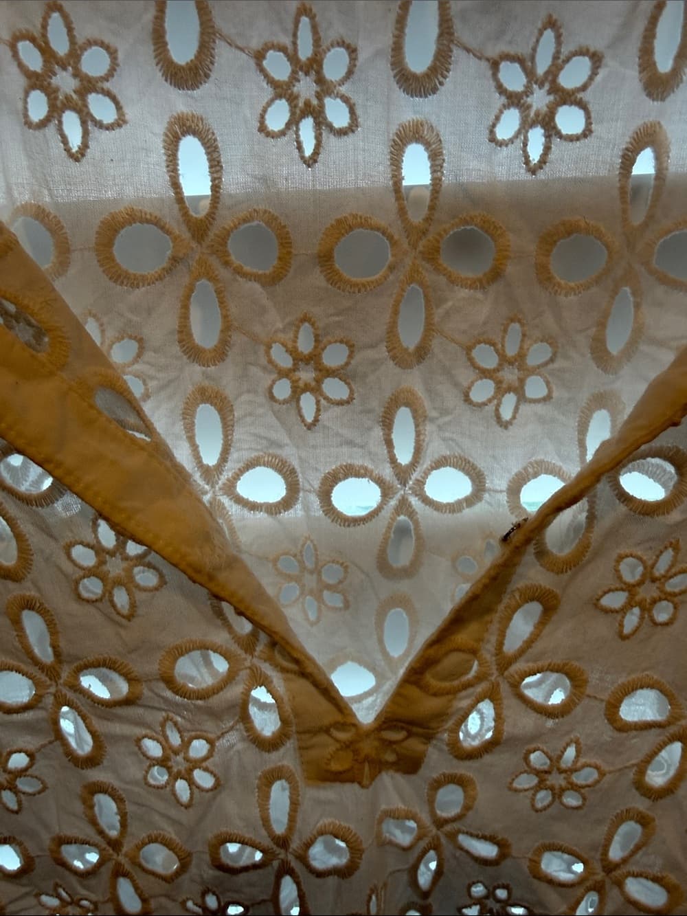 J. Crew White Eyelet Top perfect coverup large - Thumbnail 3