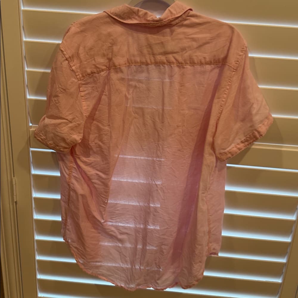 Robert Graham Pink Linen Short Sleeve Men's Shirt - Thumbnail 4
