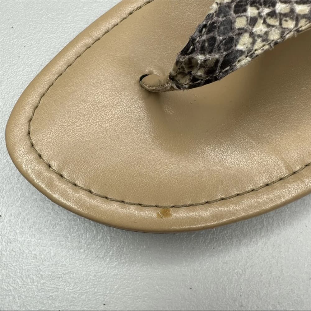 Isola Tan and Snakeskin Sandals 7.5 - Thumbnail 5