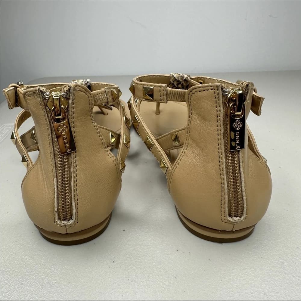 Isola Tan and Snakeskin Sandals 7.5 - Thumbnail 3