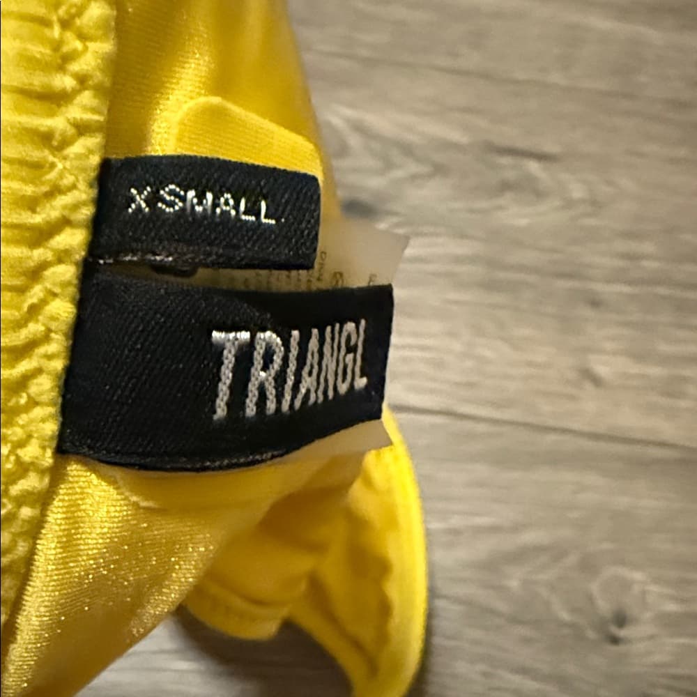 triangl swimwear Yellow Ribbed Bikini Bottom - Thumbnail 2