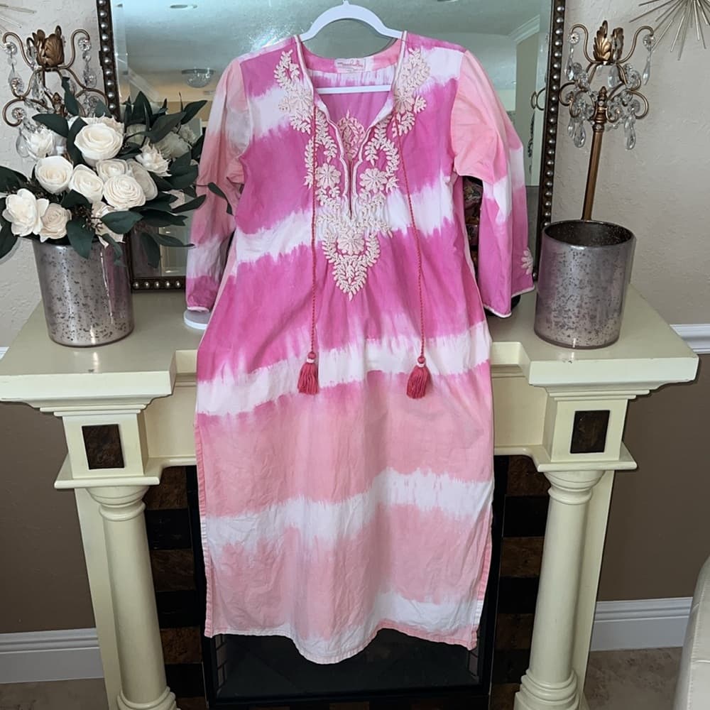 Mary Marshmallow boho preppy beachy dress size medium - Thumbnail 8