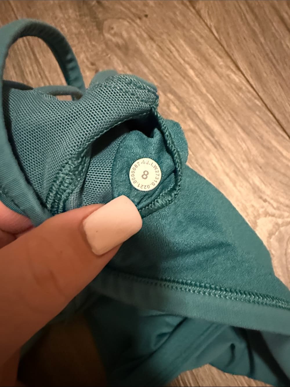 lululemon athletica Teal Crisscross Back Sports Bra - Thumbnail 2