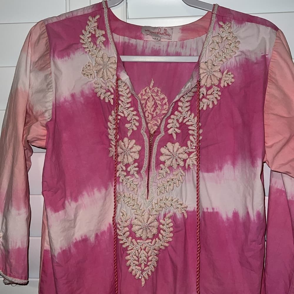 Mary Marshmallow boho preppy beachy dress size medium - Thumbnail 4