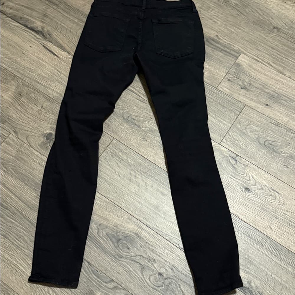 FRAME Black Ripped Skinny Jeans size 26 - Thumbnail 4