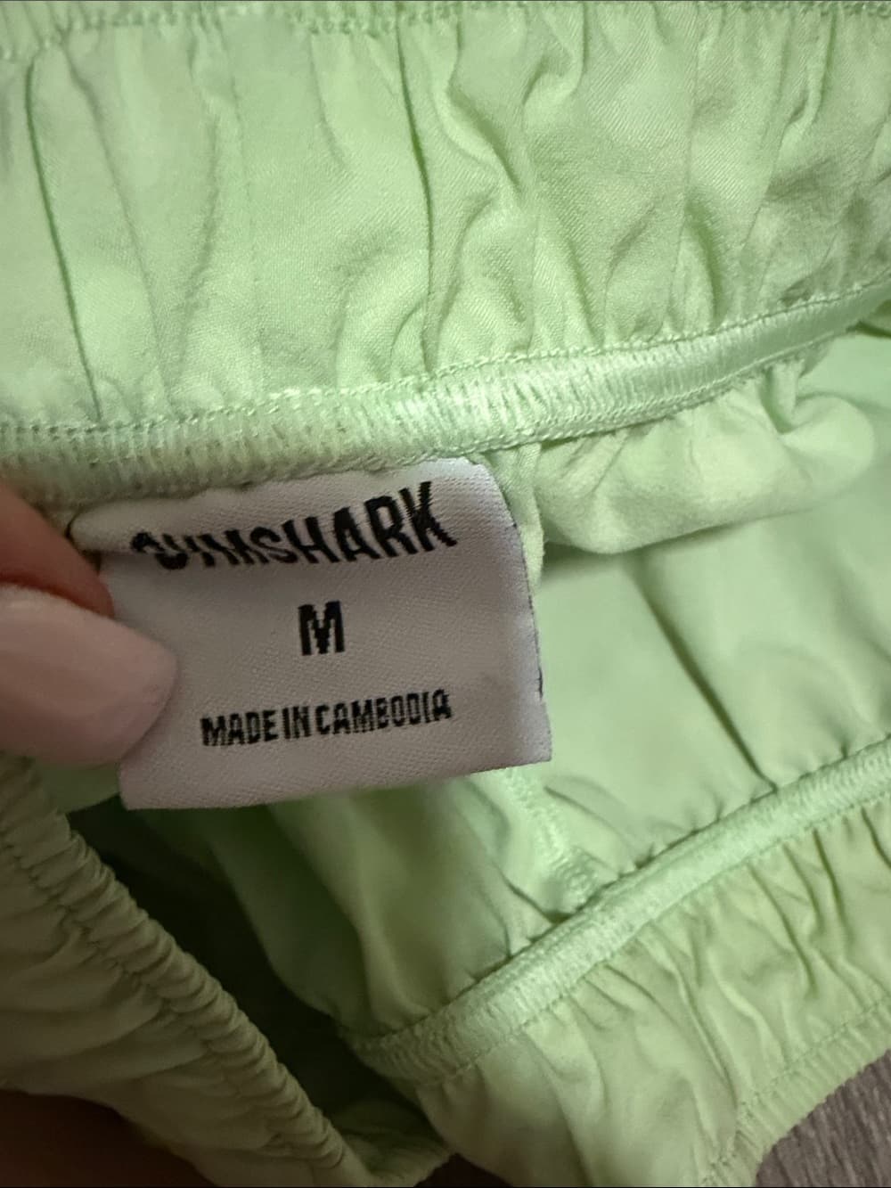 Gymshark Women's Lime Green Athletic Shorts - Thumbnail 2