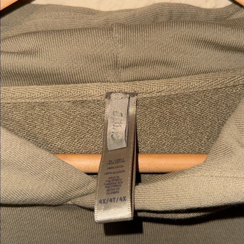 Skims 4x light Olive Green Pullover Hoodie plus size - Thumbnail 2