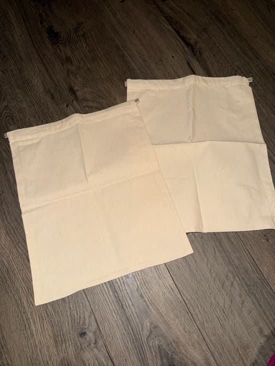 Canvas Drawstring Dust Bags - Set of 2 tory burch - Thumbnail 3