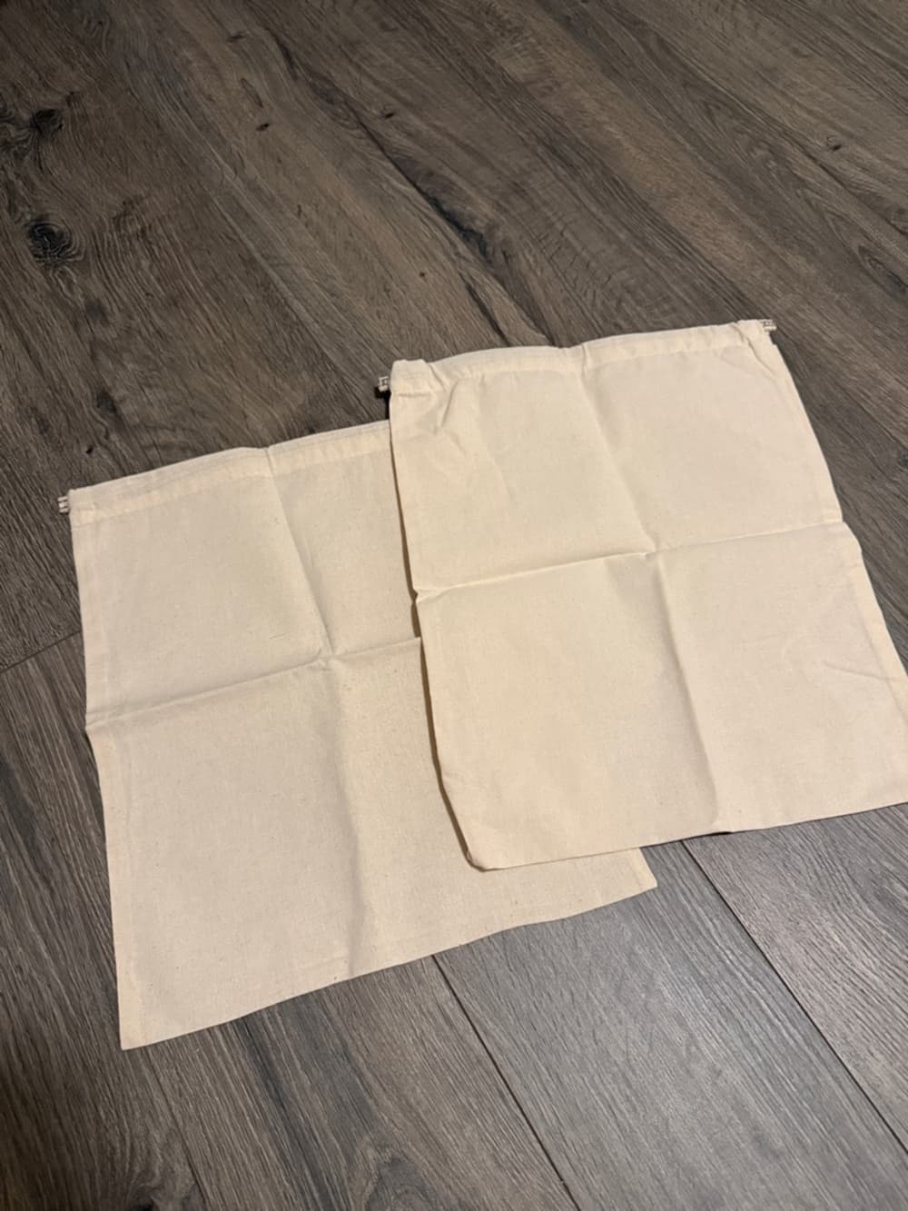Canvas Drawstring Dust Bags - Set of 2 tory burch