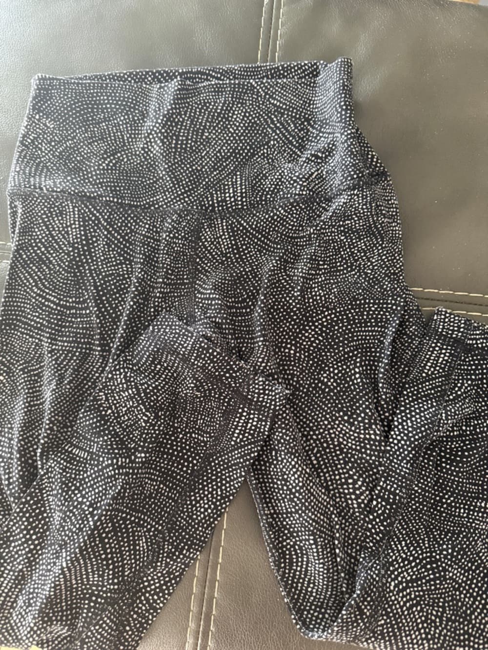lululemon athletica Black and White Patterned Leggings - Thumbnail 2