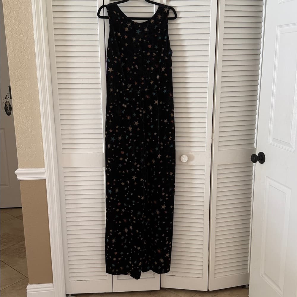 Ted Baker Black Maxi jumpsuit with Star Print size 2 = size 6/s - Thumbnail 2