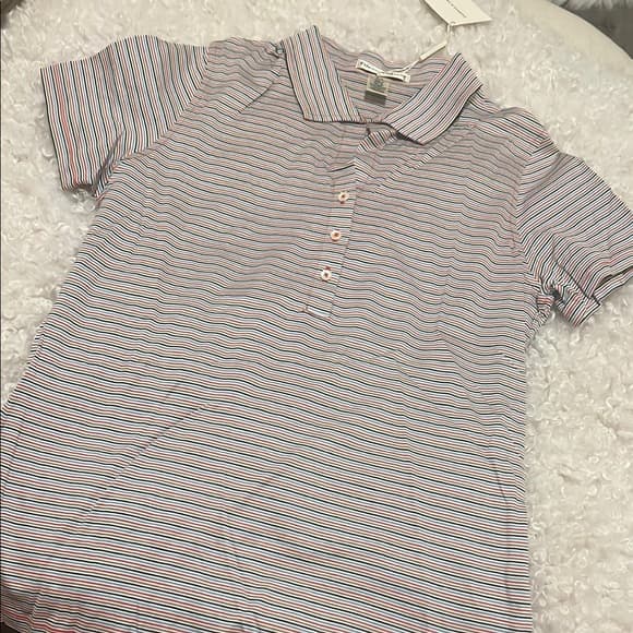 Fairway & Greene Red and Blue Striped Polo - Thumbnail 5