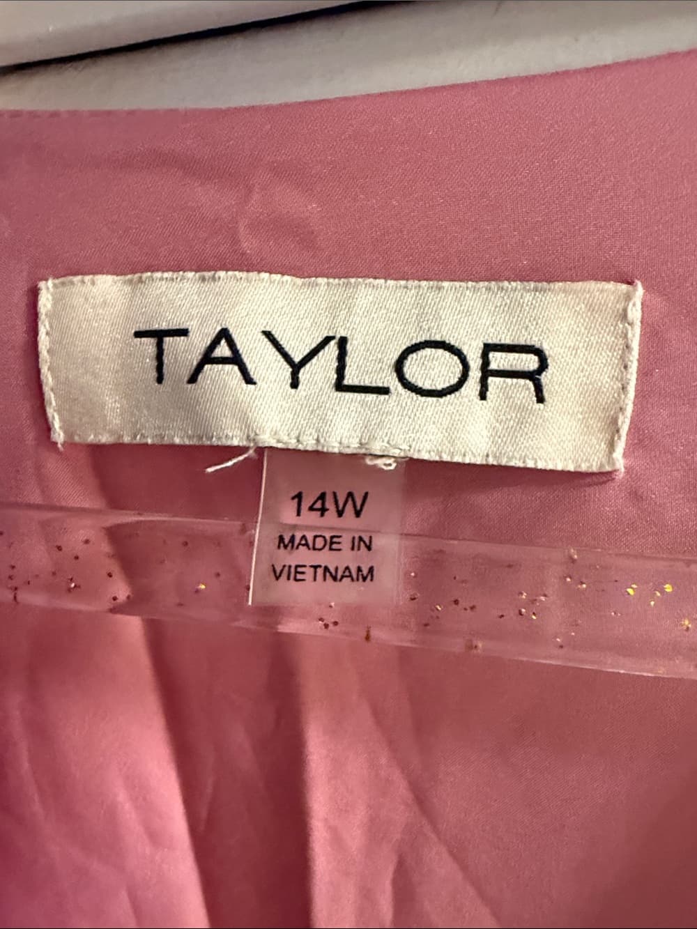 Taylor Pink & Green Floral Wrap Dress 14w