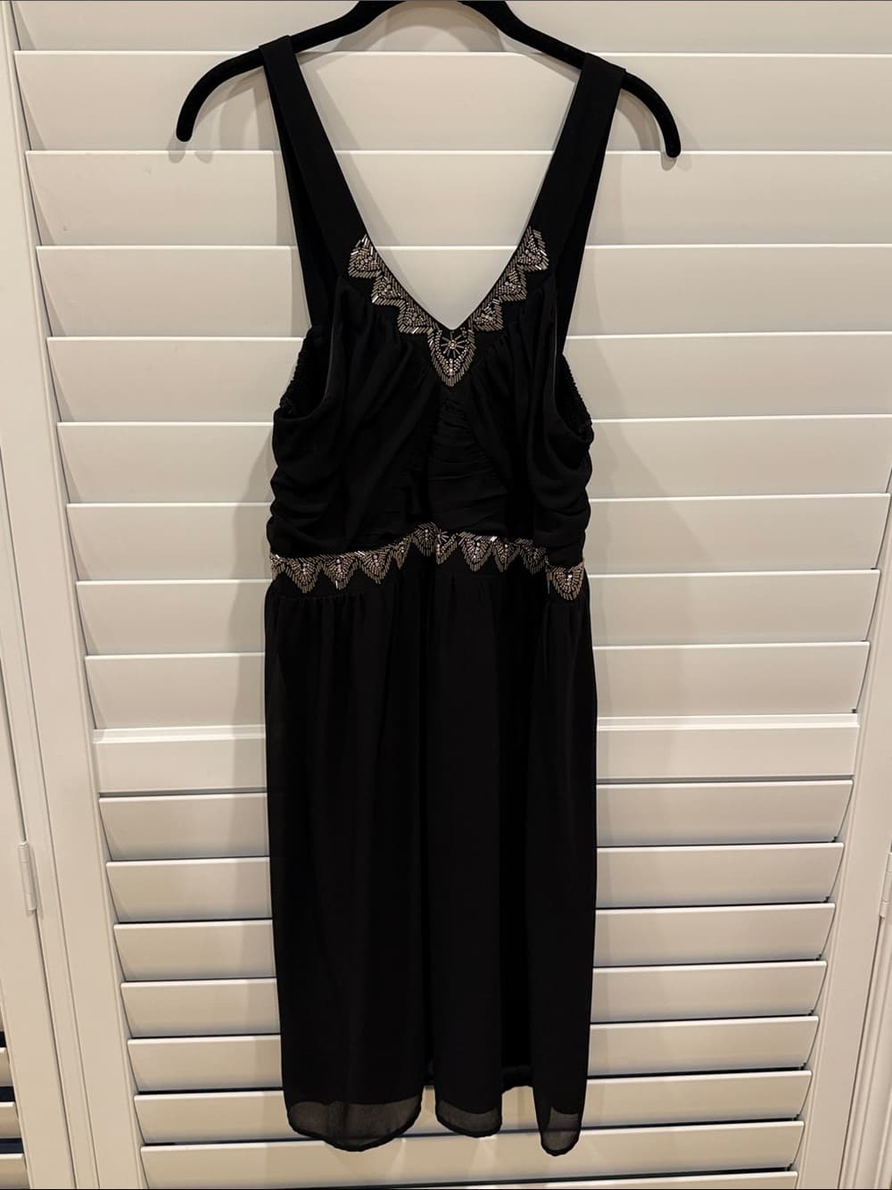 torrid Black Midi Dress with Metallic Beaded Trim - Thumbnail 3