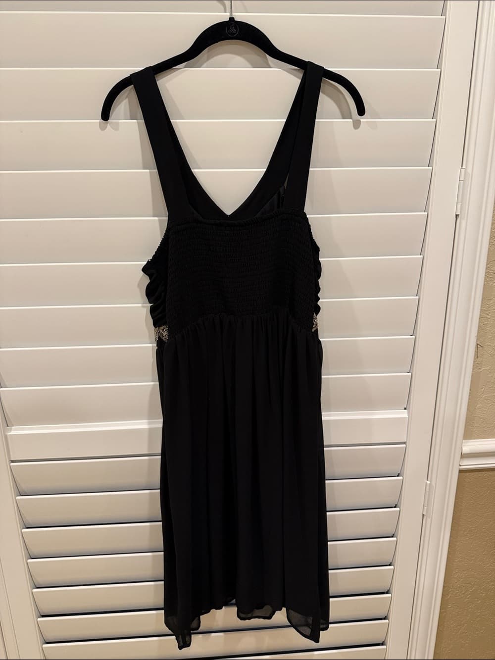 torrid Black Midi Dress with Metallic Beaded Trim - Thumbnail 2
