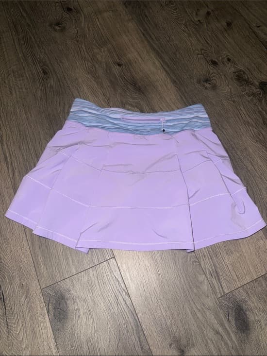 lululemon athletica Lilac Skort with Striped Waistband - Thumbnail 4