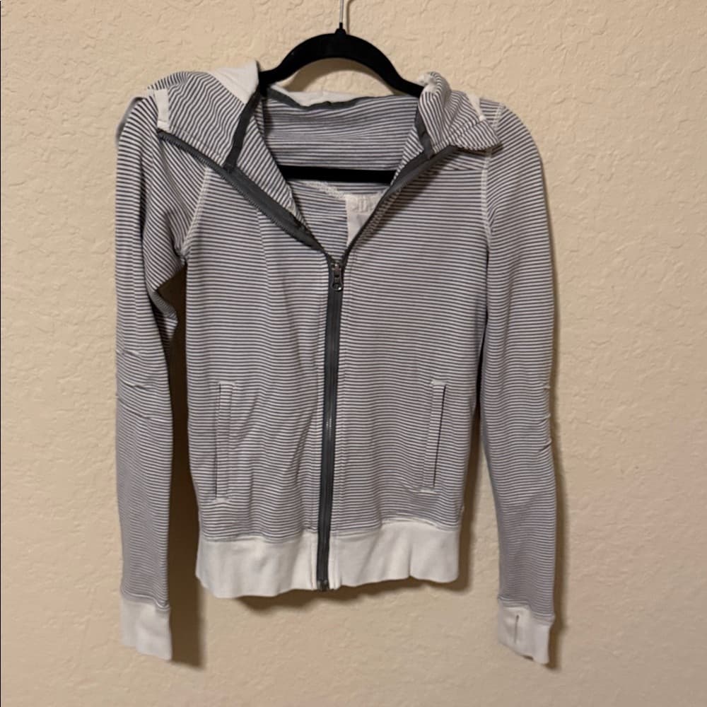 Lululemon Bliss Break Wagon Stripe Angel Wing Soot Light Angel Wing hoodie - Thumbnail 5