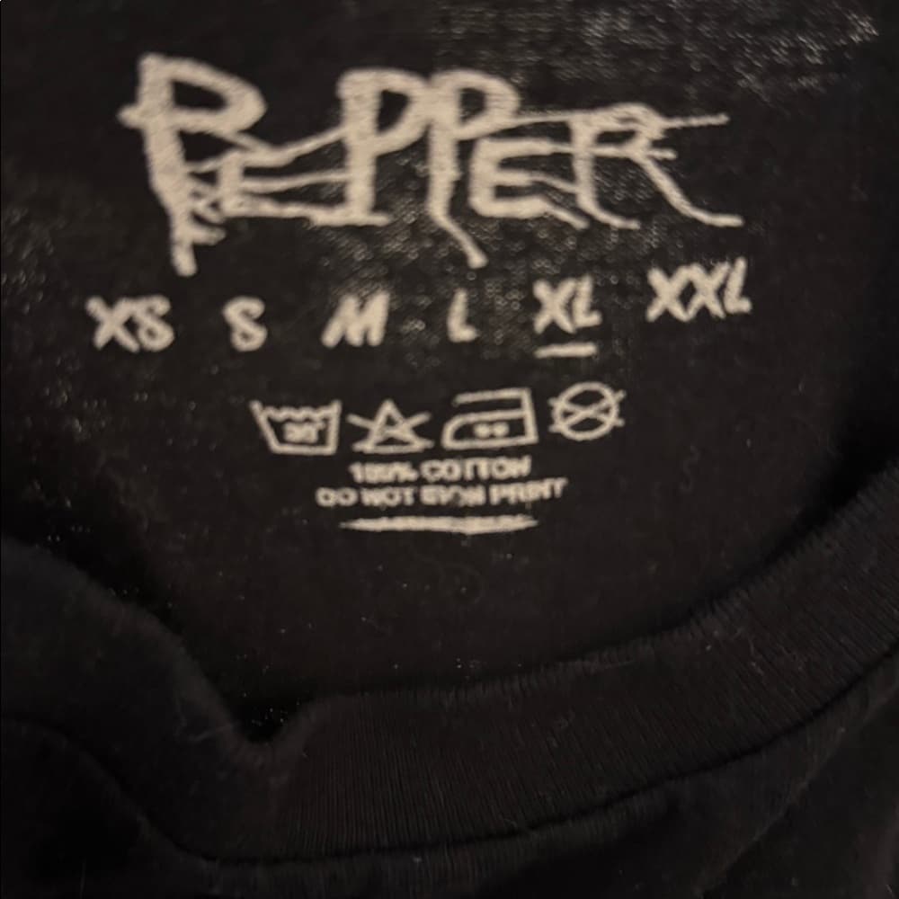 Pepper Black Sleeveless Graphic Tee mens sleeveless cut off sleeves tee xl - Thumbnail 2
