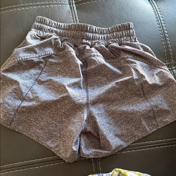 lululemon athletica Heather Gray Athletic Running Shorts size 6 - Thumbnail 4