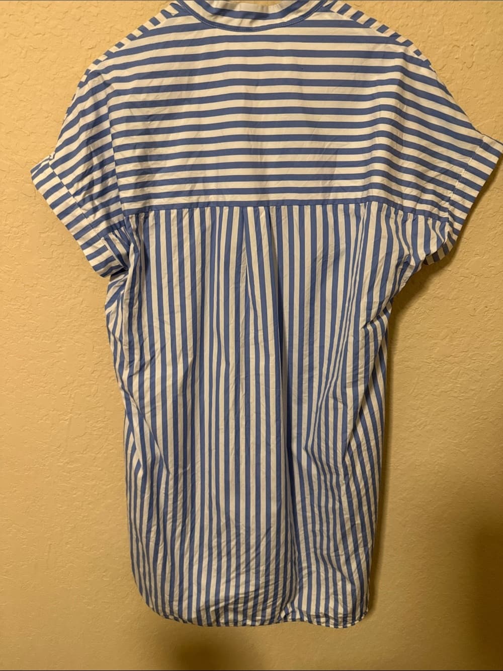 MaxMara Blue and White Striped Button-Up Shirt - Thumbnail 4
