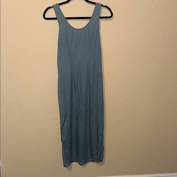BCBG cut out dress size 2 Sleeveless Light Blue Maxi Dress - Thumbnail 5