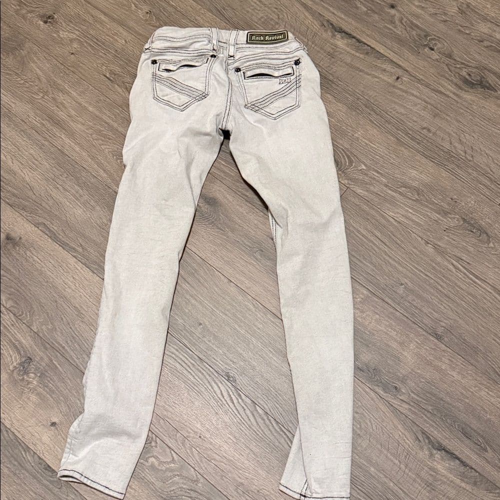 Rock Revival Women's Light Wash Skinny Jeans - Thumbnail 5