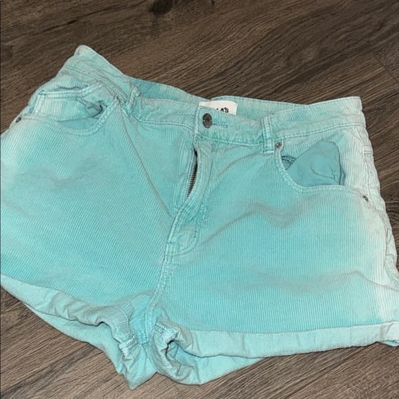 ROLLA'S Mint Green Corduroy Jean Shorts - Thumbnail 6