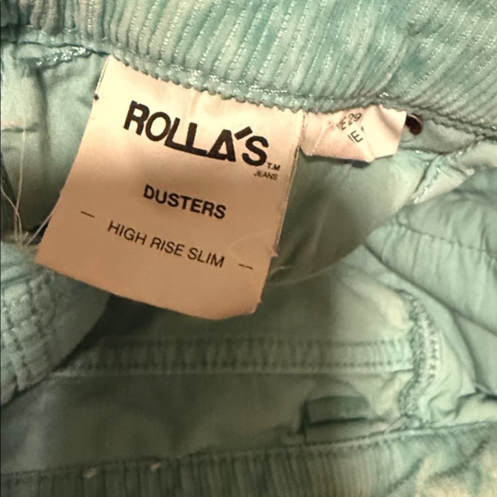ROLLA'S Mint Green Corduroy Jean Shorts - Thumbnail 2