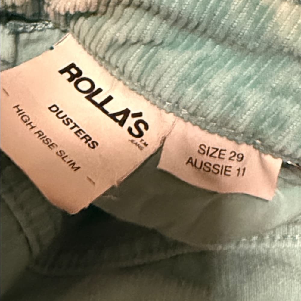 ROLLA'S Mint Green Corduroy Jean Shorts - Thumbnail 3