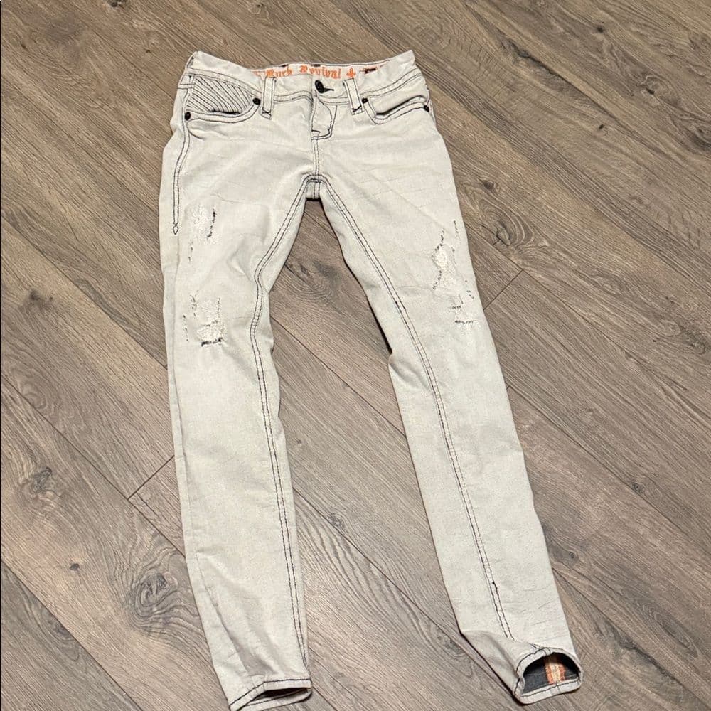 Rock Revival Women's Light Wash Skinny Jeans - Thumbnail 4