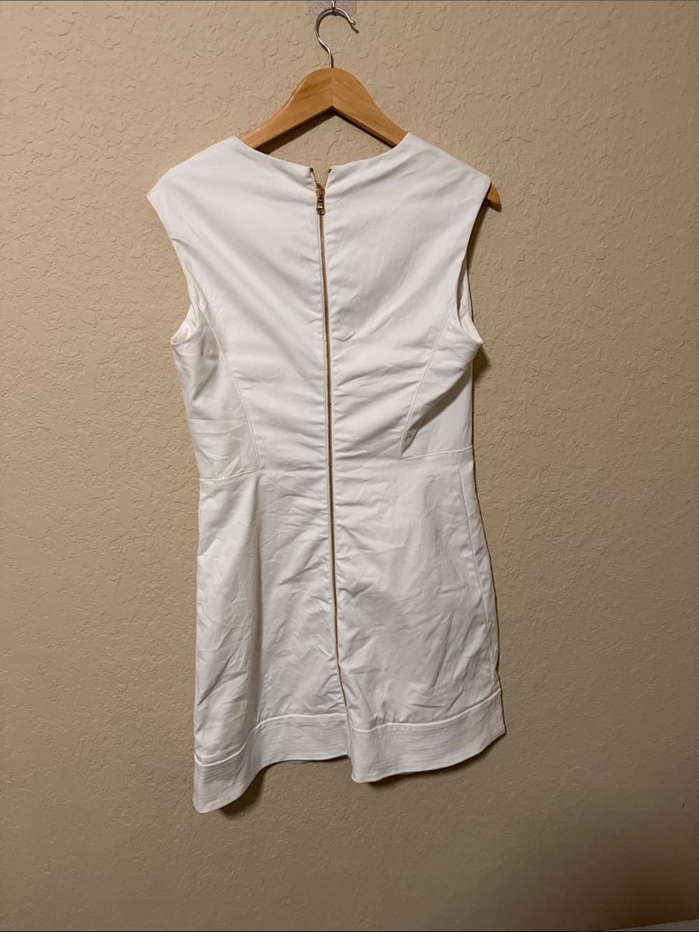 Veronica Beard Ivory Sleeveless Shift Dress size 12 - Thumbnail 2