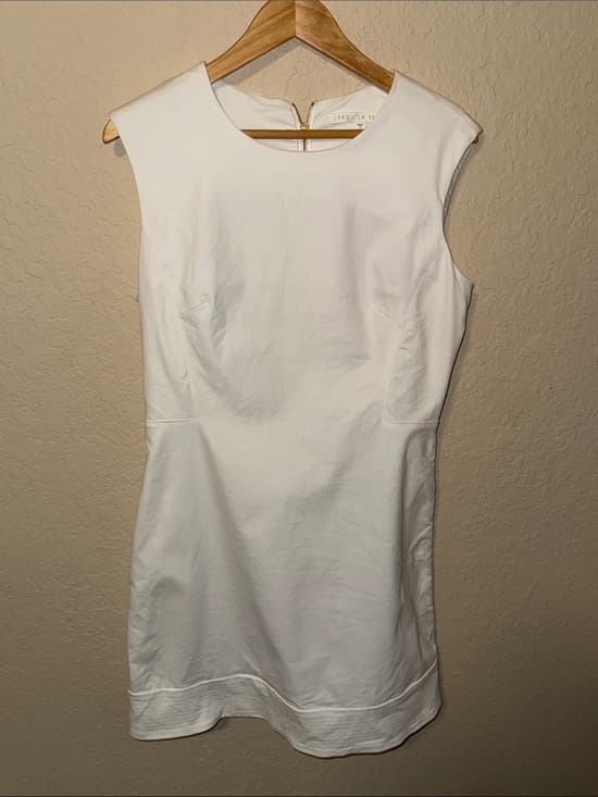Veronica Beard Ivory Sleeveless Shift Dress size 12 - Thumbnail 4