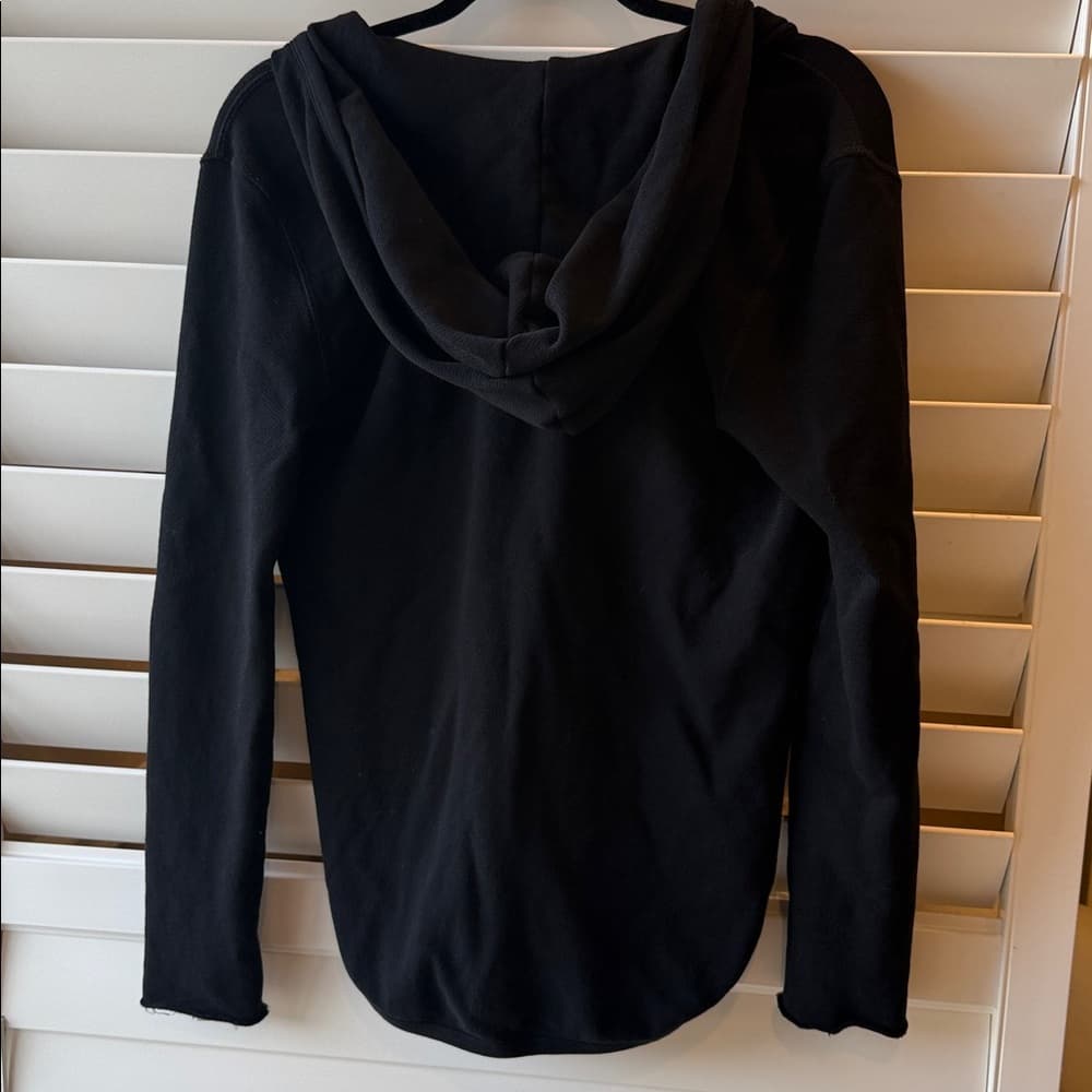 ATM Black Zip-Up Hoodie with Hood - Thumbnail 2