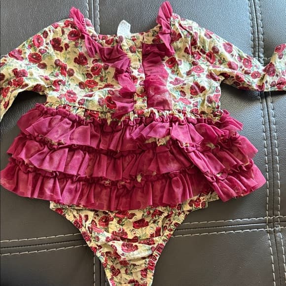 Kate Quinn Red Floral Baby Outfit - Thumbnail 4