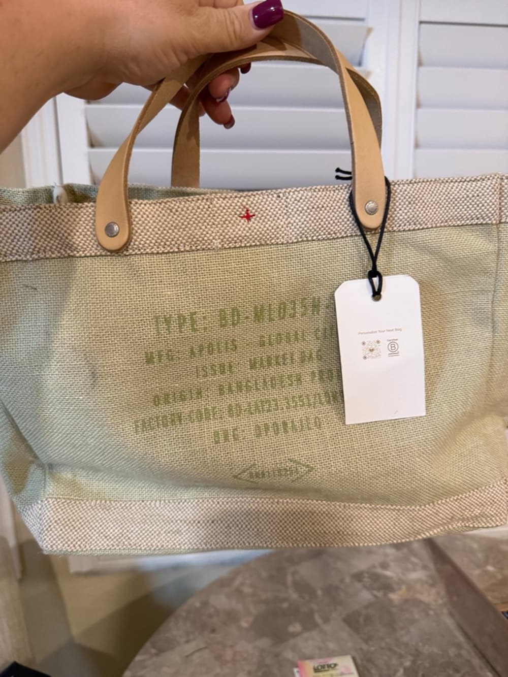 Apolis Natural Canvas Tote Bag - Thumbnail 5