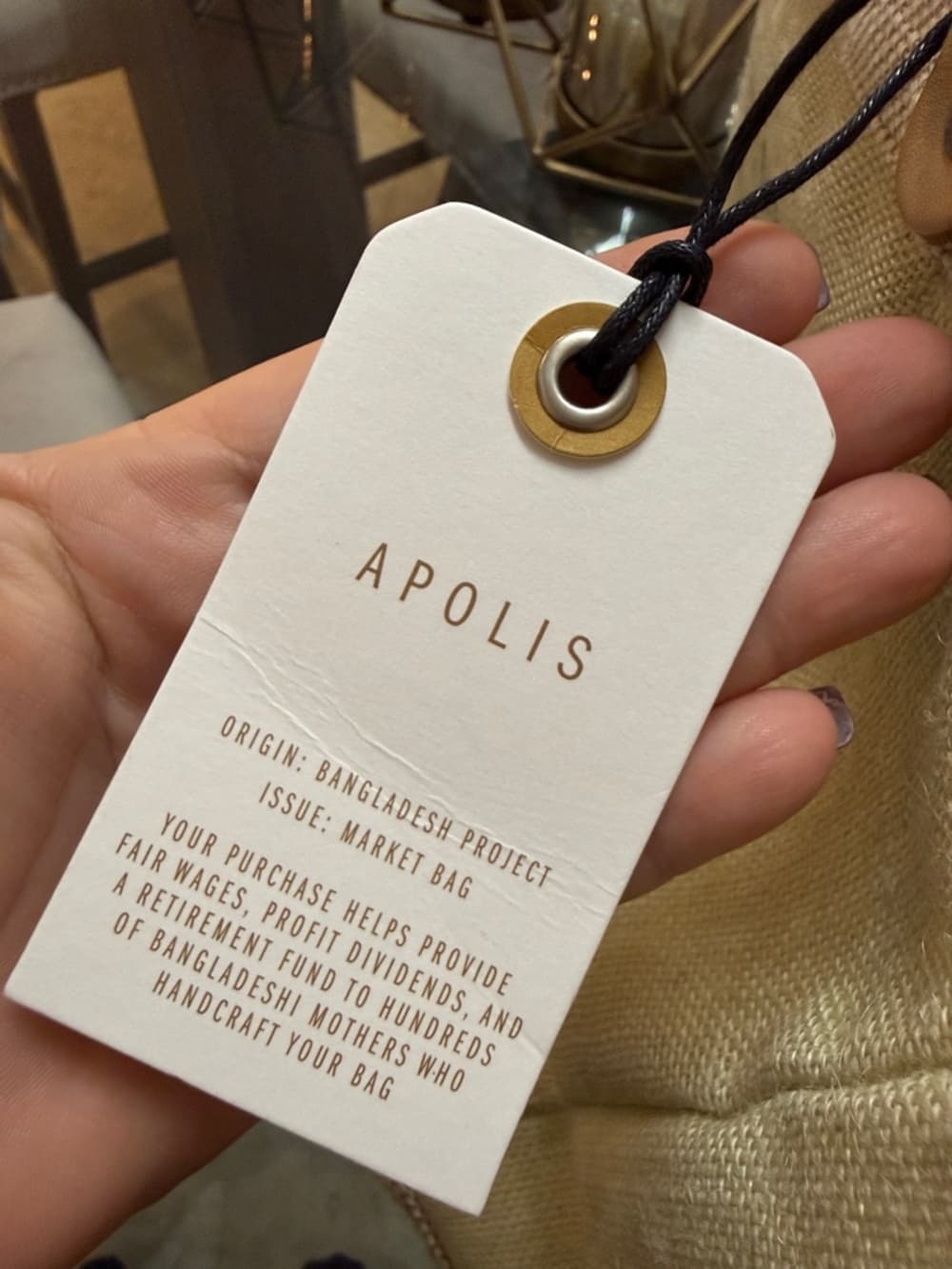 Apolis Natural Canvas Tote Bag - Thumbnail 2